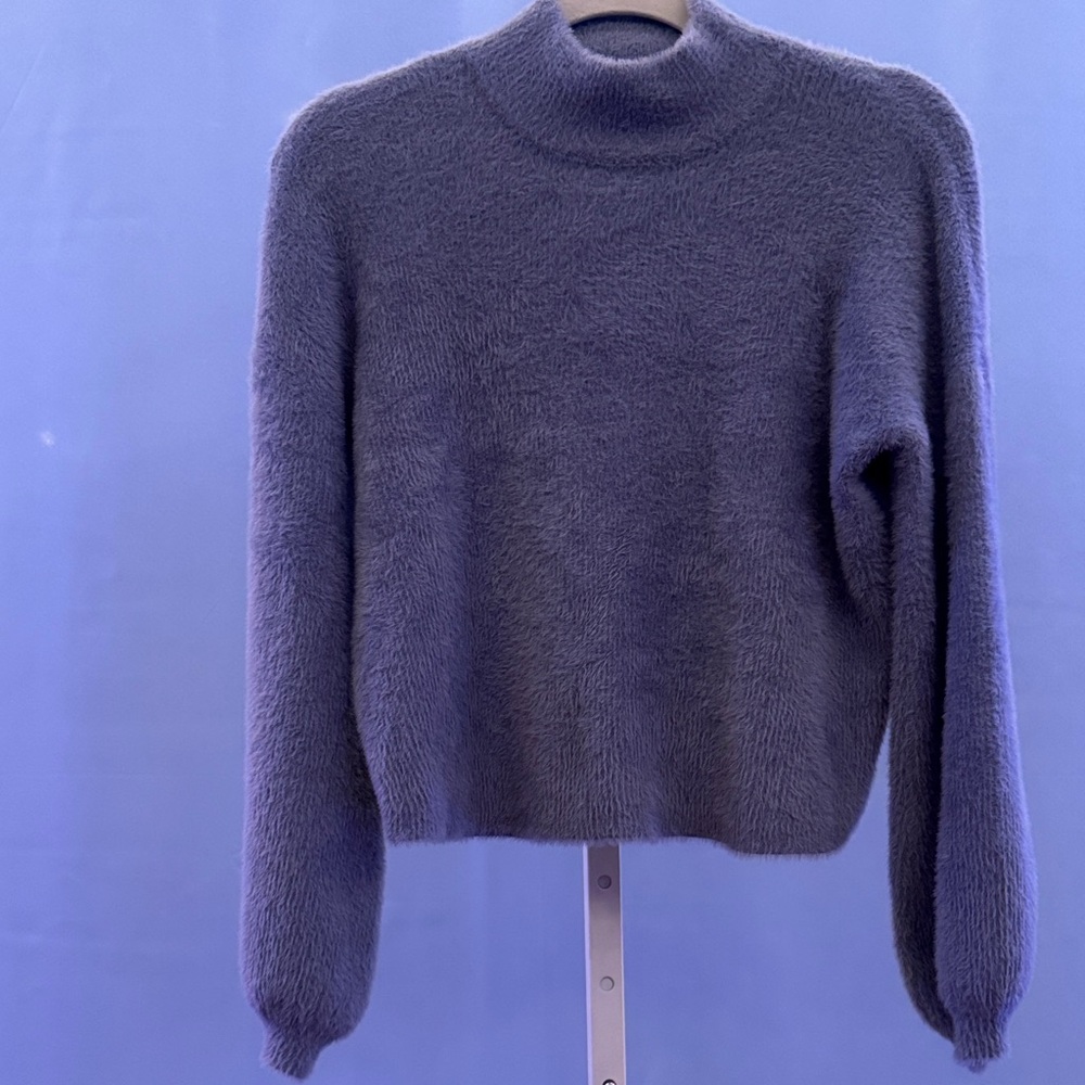Truth Women's Soft Blue Turtleneck Sweater